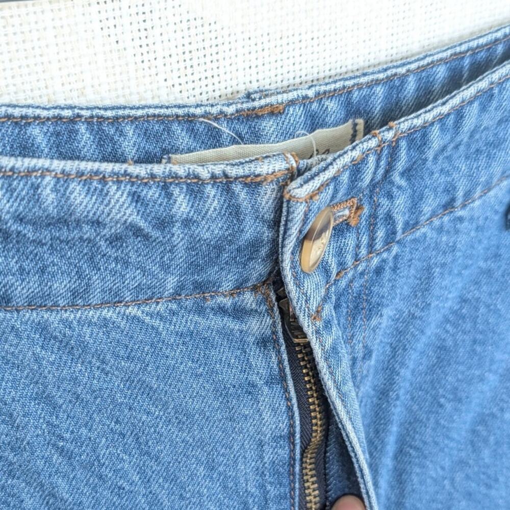 Madewell Wide Sweep Denim Trousers NT510 Womens 28 Blue High-rise Wide Leg - Picture 4 of 11